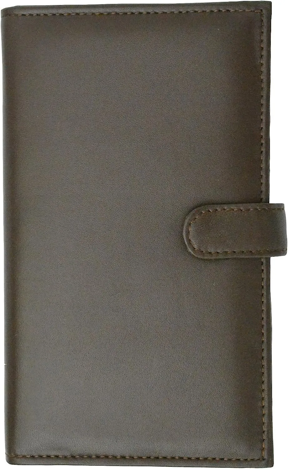 Marshal RFID Blocking Soft Premium Leather Bifold Credit Card Holder with Button Closure (Black)