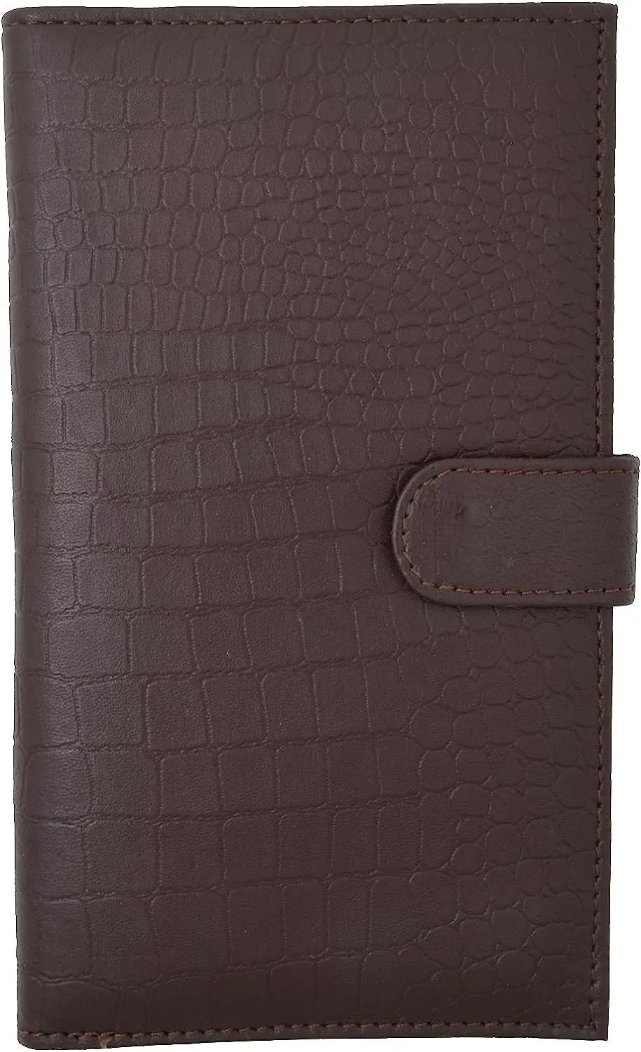 Marshal RFID Blocking Soft Premium Leather Bifold Credit Card Holder with Button Closure (Black)