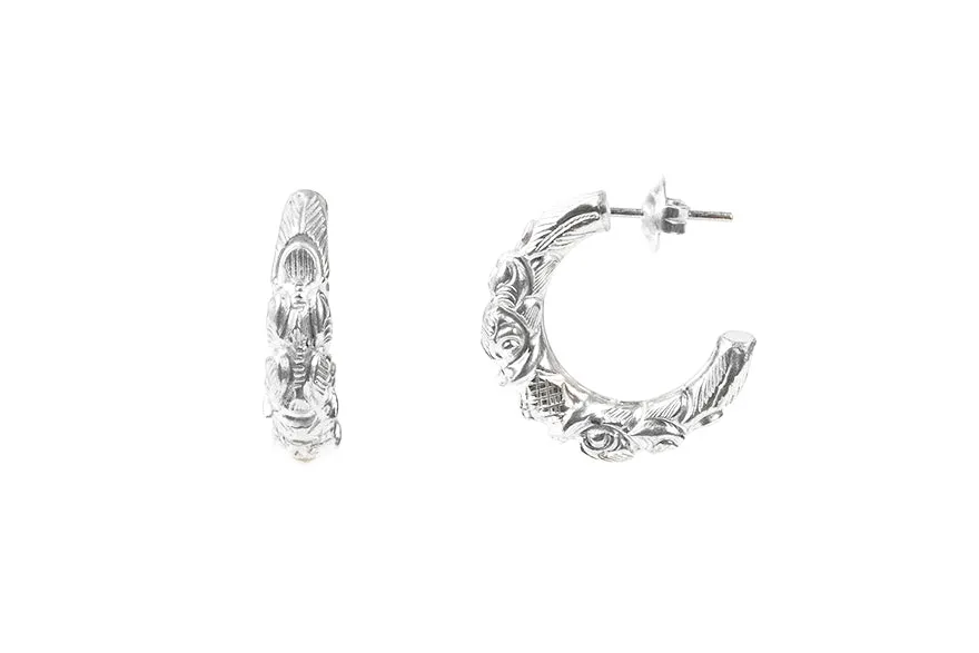Marwari Silver (Small) Hoops