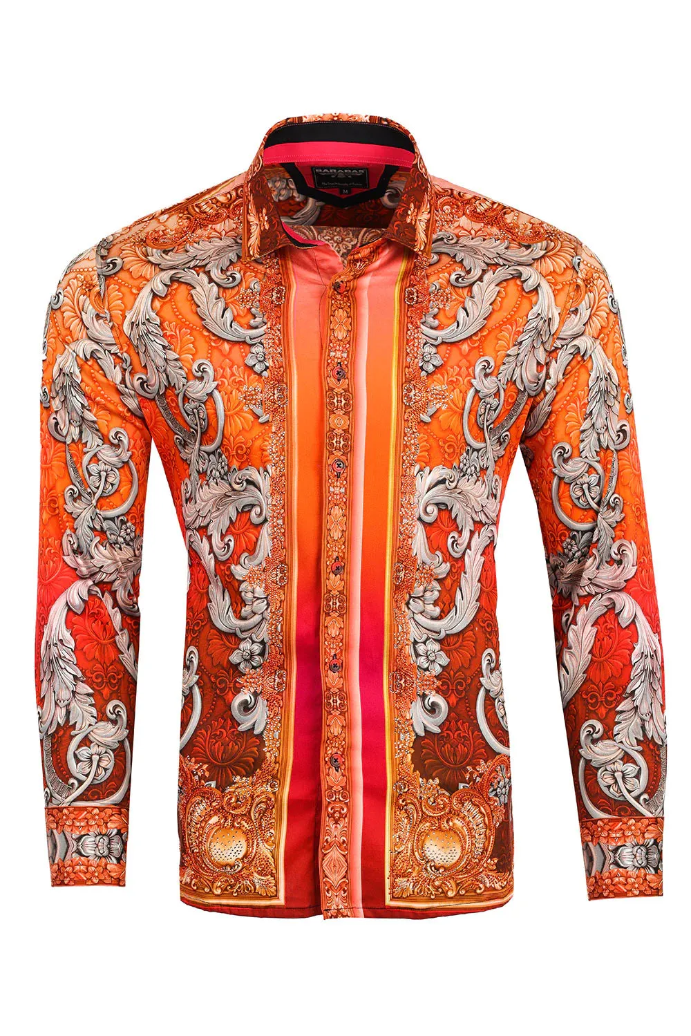 Men's Floral Exquisite Long Sleeve Shirt