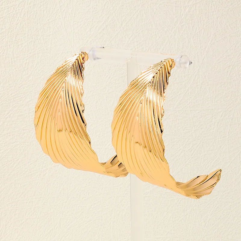 Metal Leaf Women's Earrings - Exquisite Vienna Verve Collection