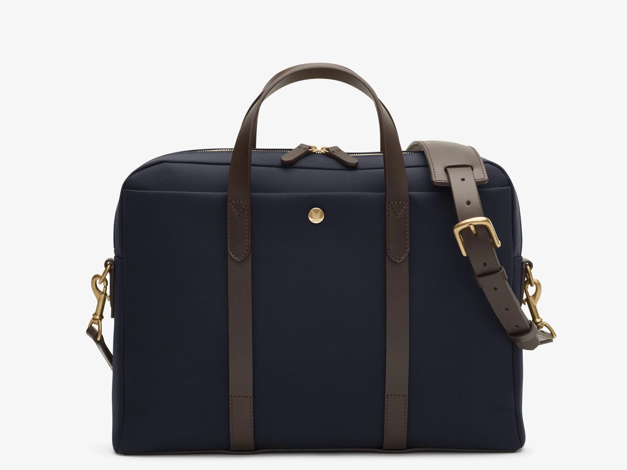 Mismo M/S Aspire - Navy / Dark Brown