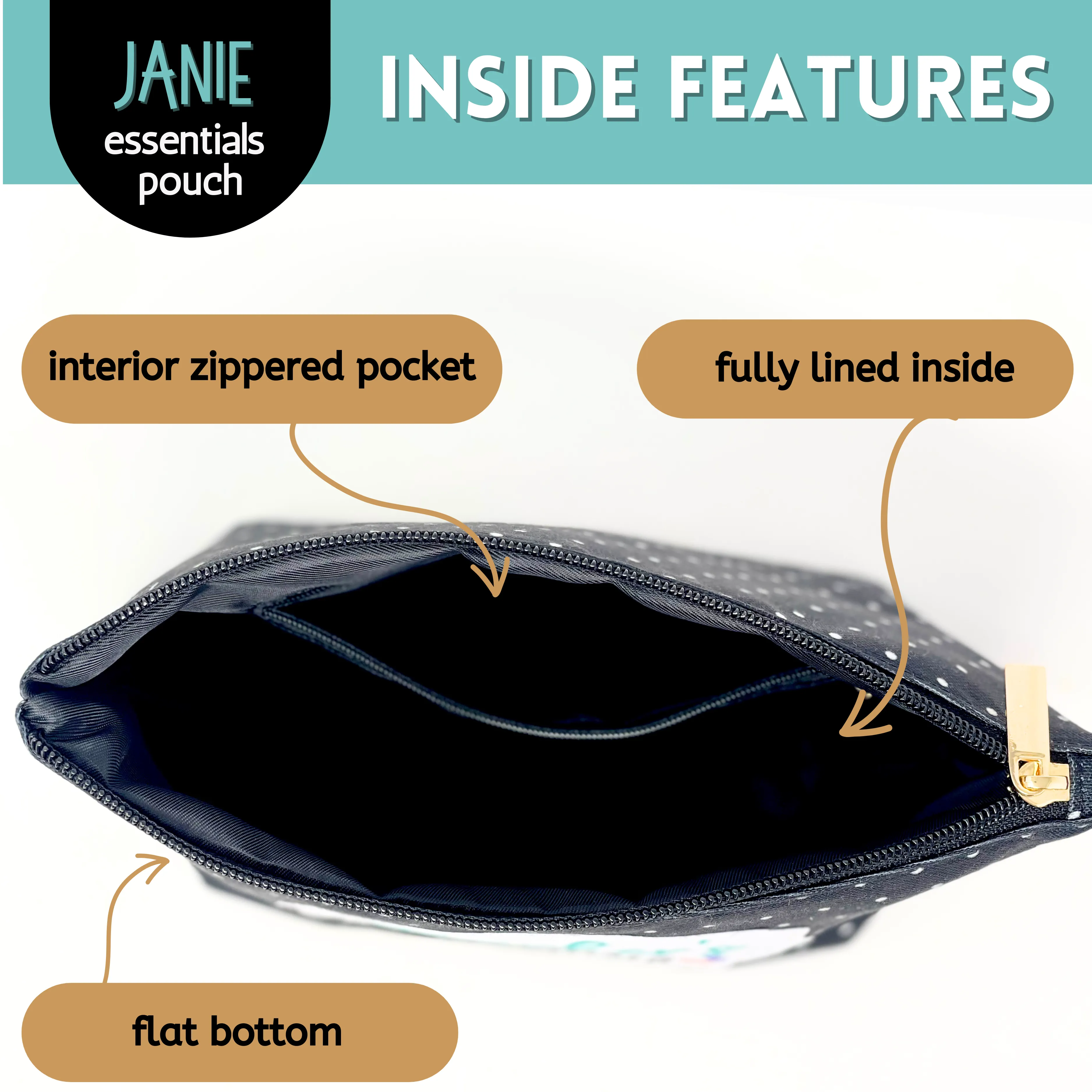 Nana's Essentials Janie Zippered Pouch