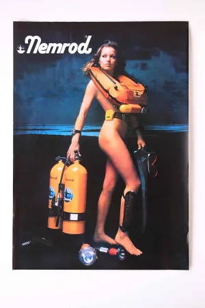 NEMROD 80's Woman Diver Poster
