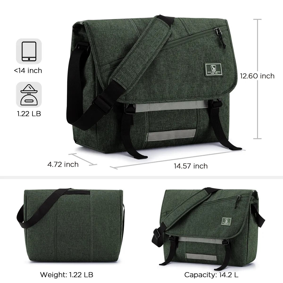 OIWAS Multi-color Large-capacity Fashion Waterproof Leisure Bag Messenger Bag