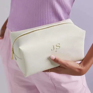 Personalised Toiletry Bag, Initials Cosmetic Bag, Bridesmaid Make Up Bag, Bridesmaid Favours, Bags and Purses, Bridal Party Gifts