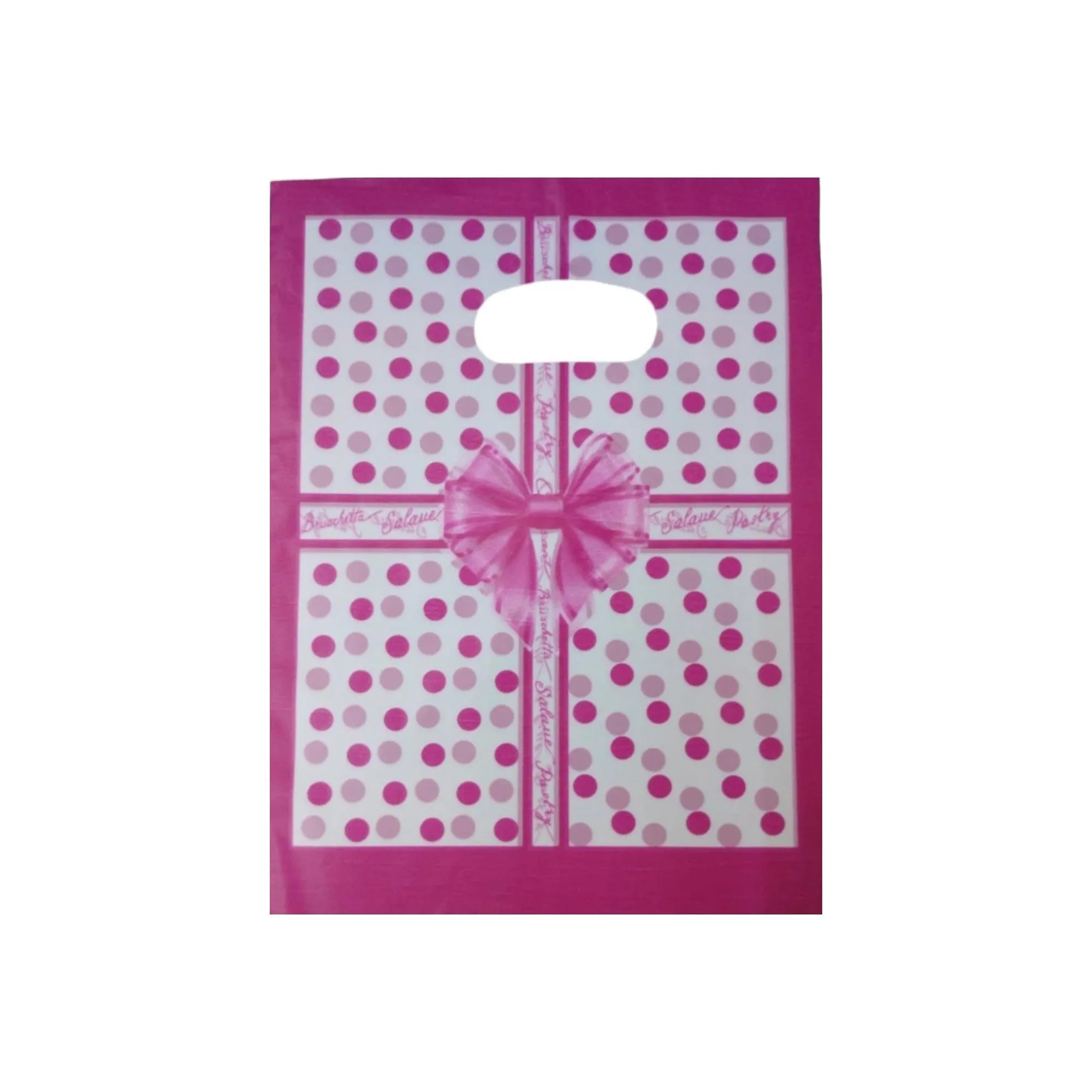 Plastic Boutique Bag Printed Mini 15x20cm 25pack