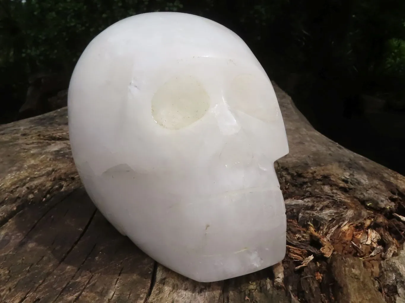 Polished Hand Carved Quartz Crystal Skull x 1 From Madagascar