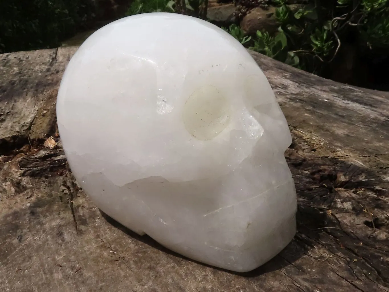 Polished Hand Carved Quartz Crystal Skull x 1 From Madagascar