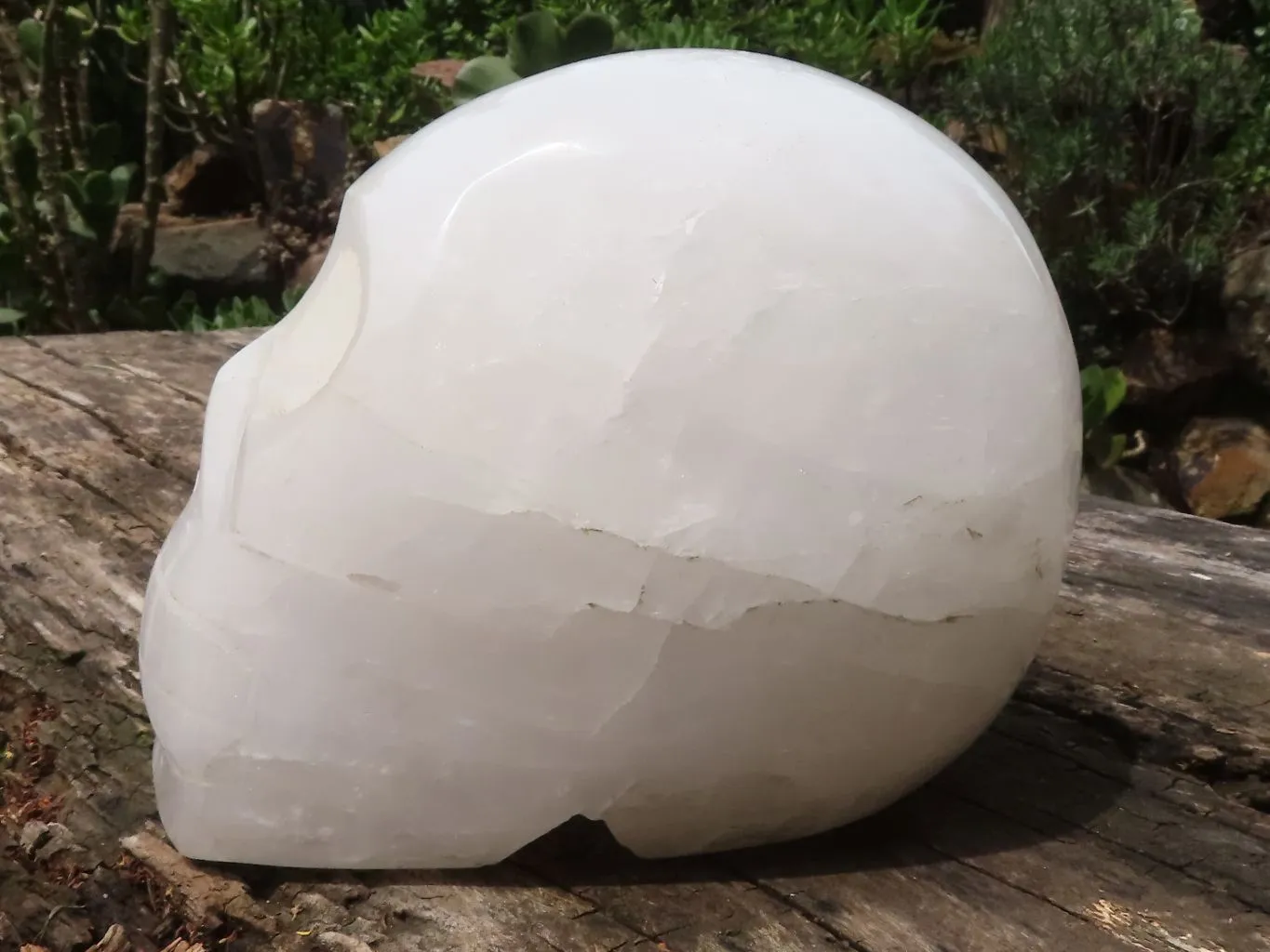 Polished Hand Carved Quartz Crystal Skull x 1 From Madagascar
