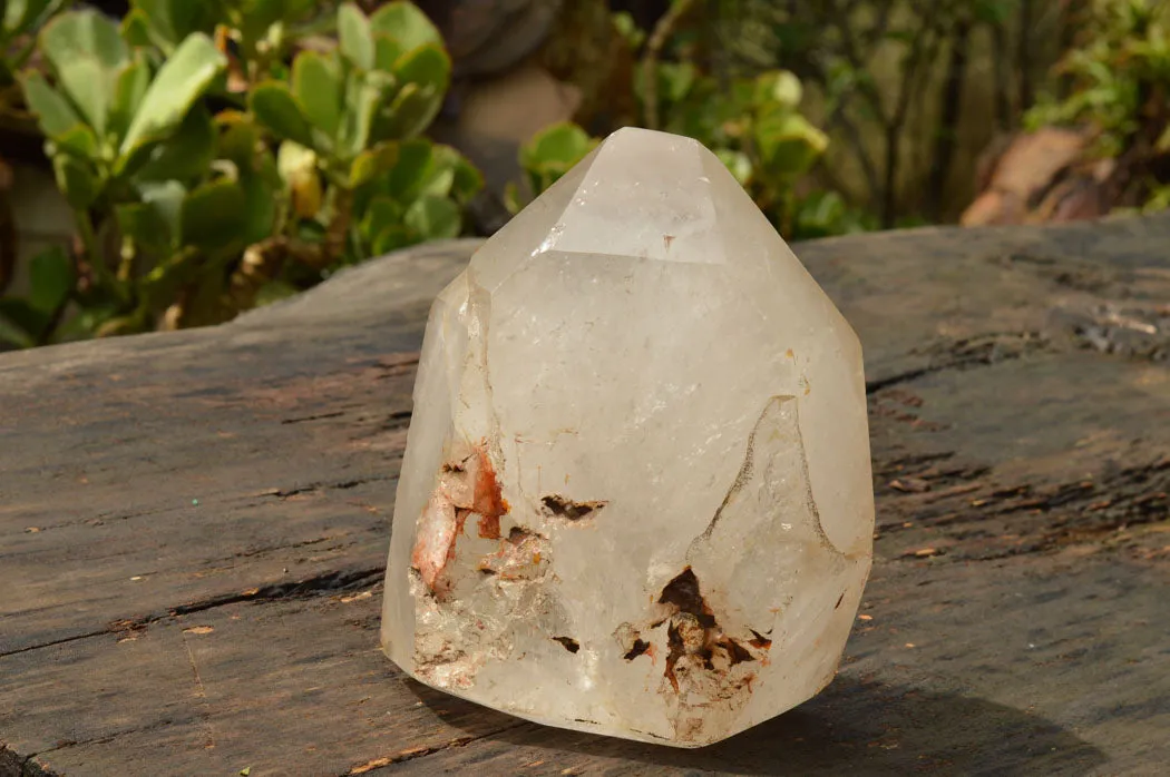 Polished Large Quartz Crystal With One Natural Side x 1 From Madagascar