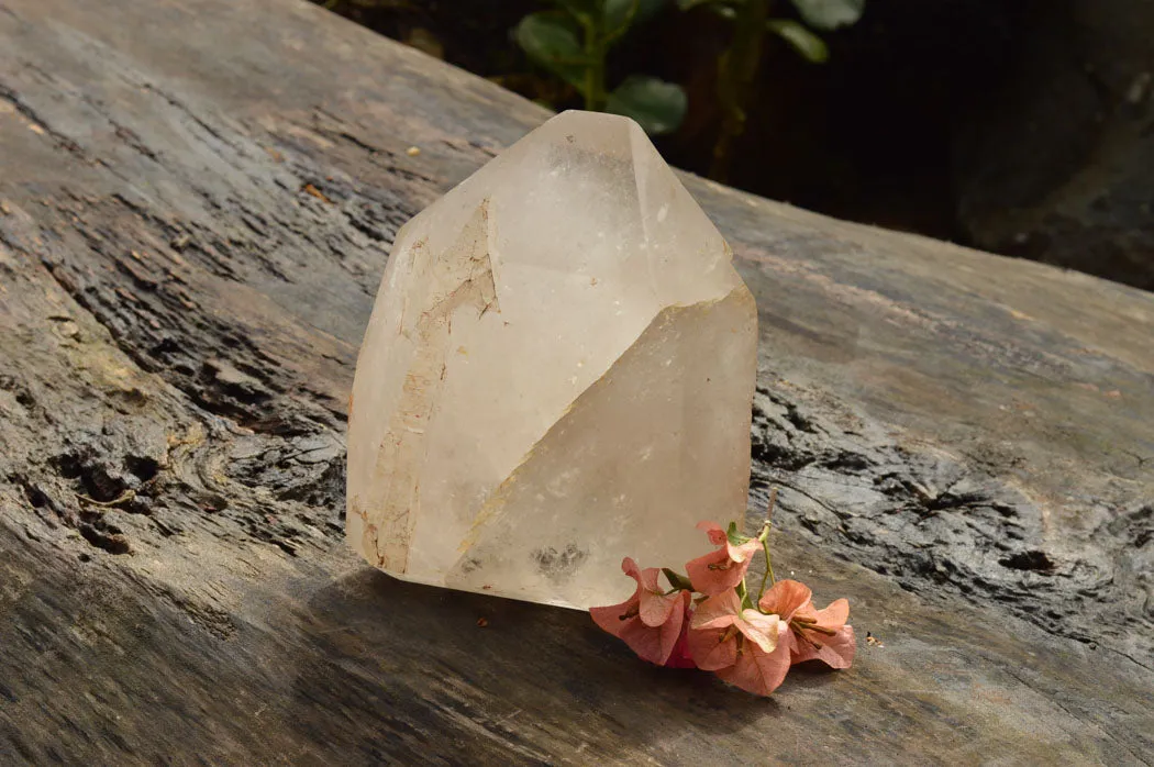 Polished Large Quartz Crystal With One Natural Side x 1 From Madagascar