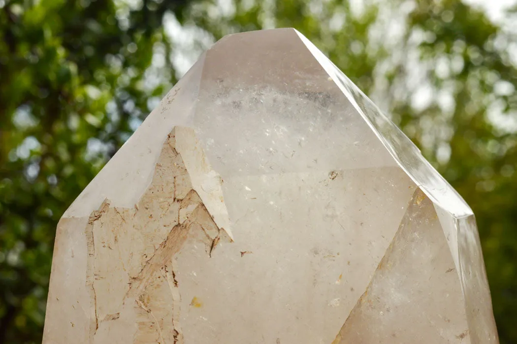 Polished Large Quartz Crystal With One Natural Side x 1 From Madagascar