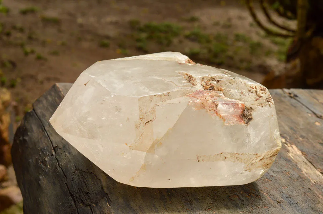 Polished Large Quartz Crystal With One Natural Side x 1 From Madagascar