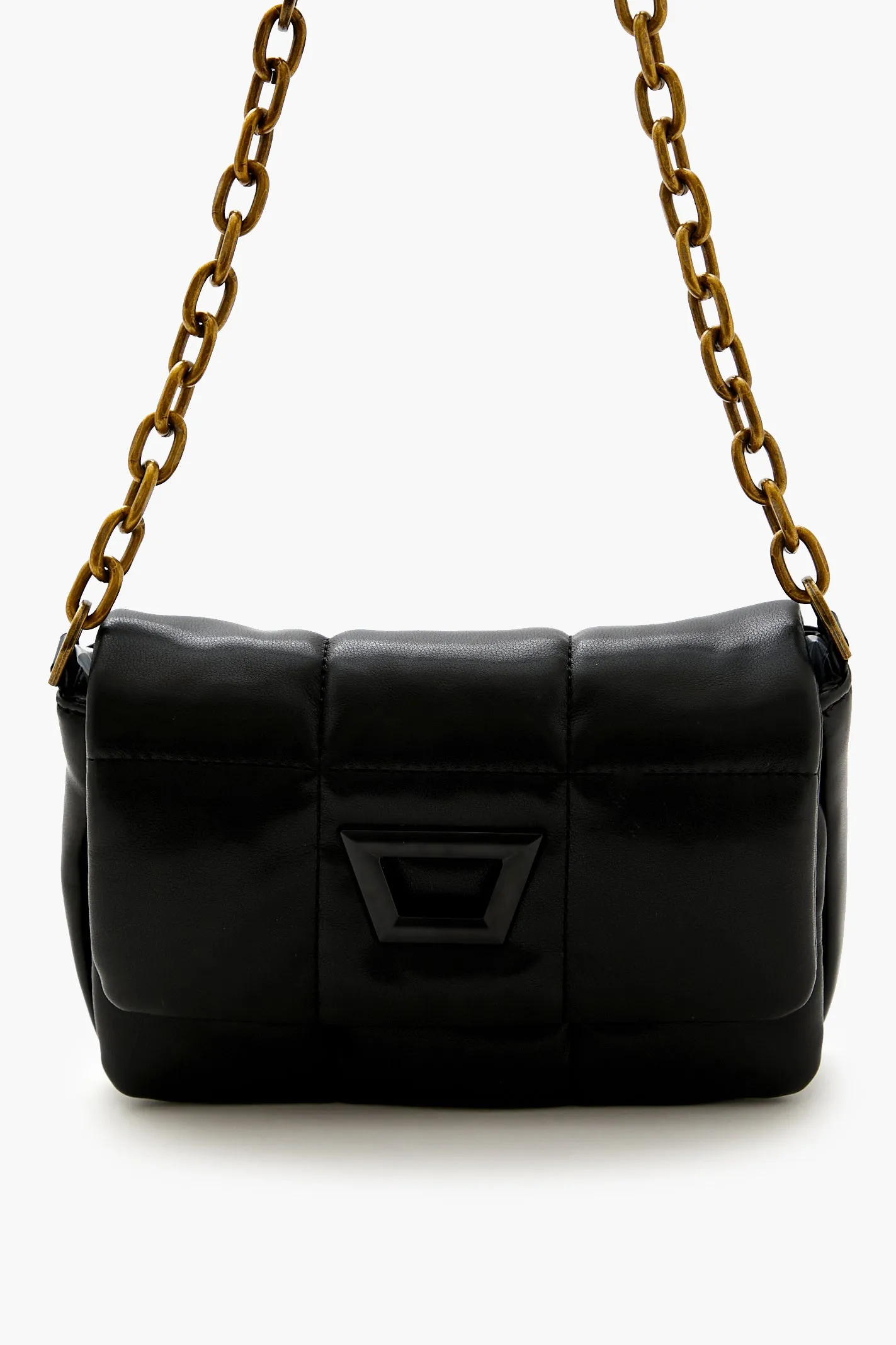 Quilted Faux Leather Shoulder Bag