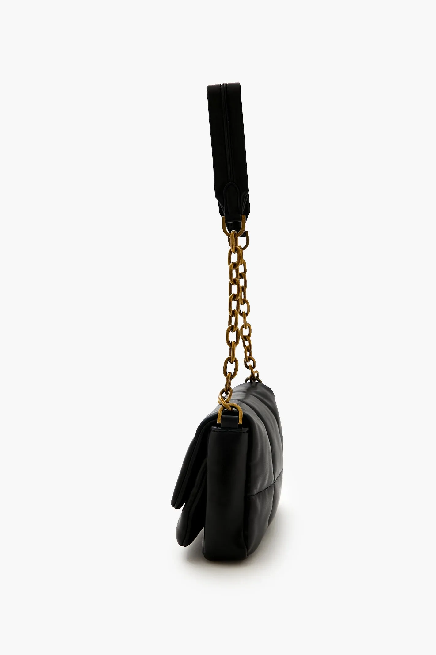 Quilted Faux Leather Shoulder Bag