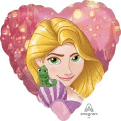 Rapunzel Heart Foil Balloon - 45cm