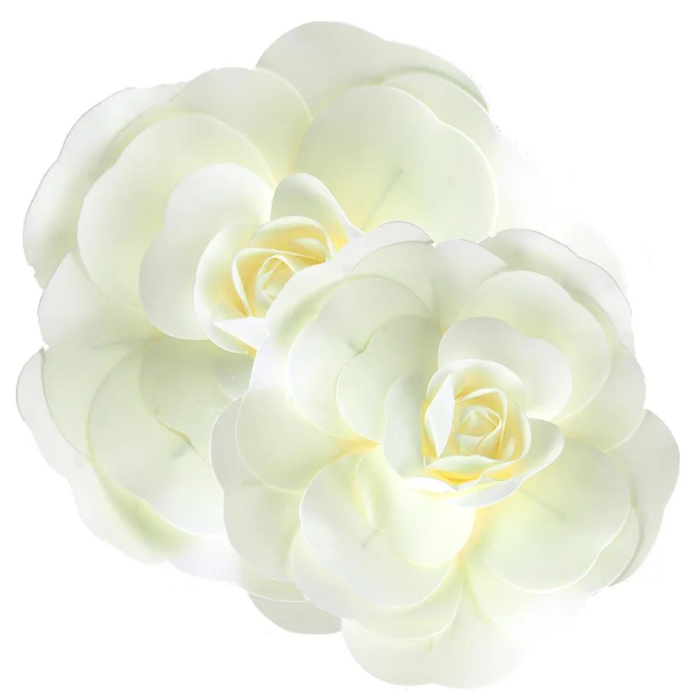 Rose Foam Wall Flowers, Assorted Sizes, 2 Piece