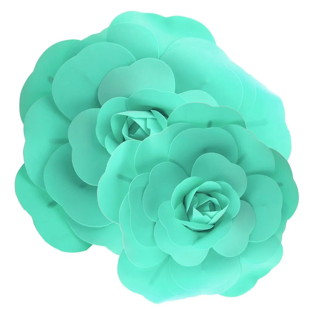 Rose Foam Wall Flowers, Assorted Sizes, 2 Piece