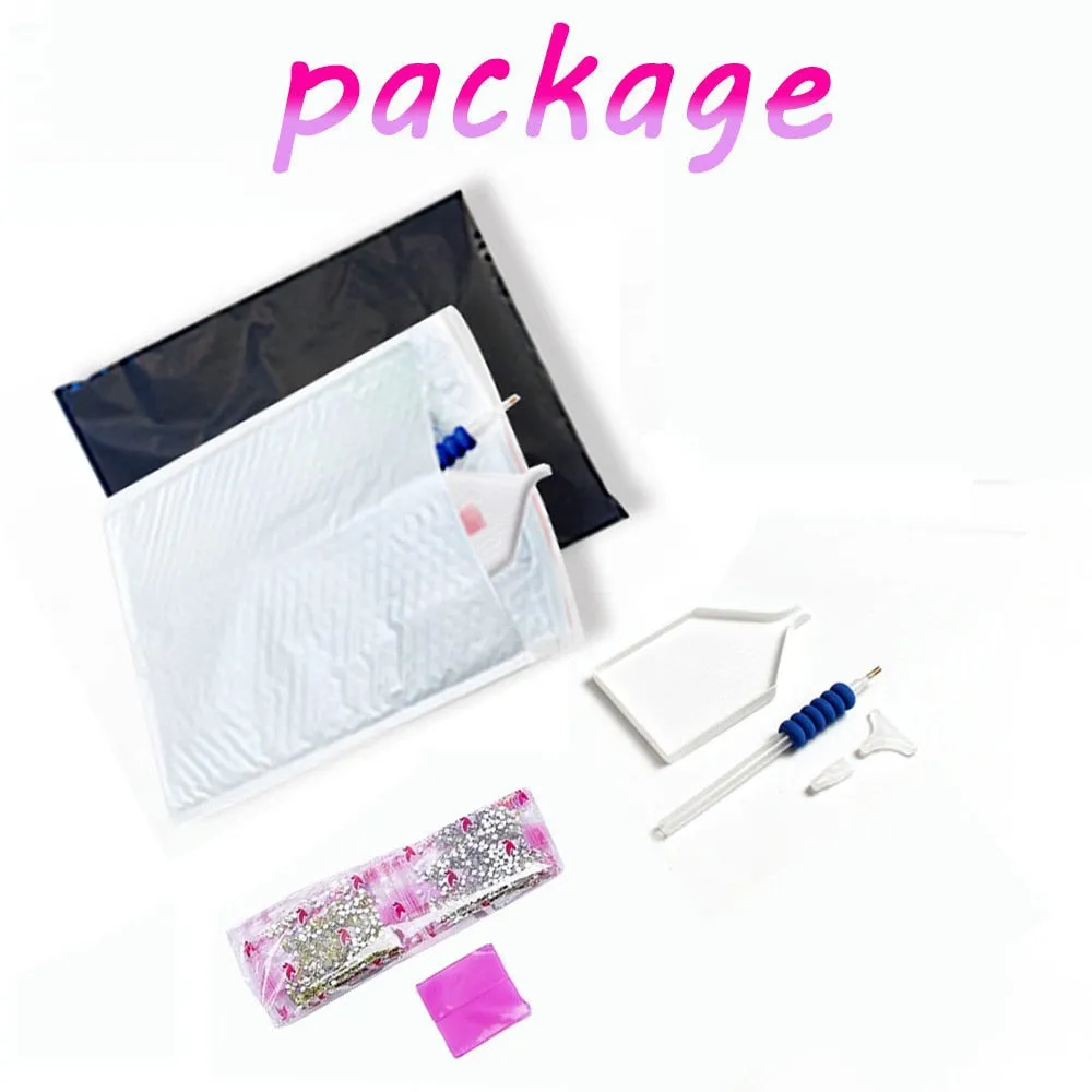 Round Diamond Christmas Diamond Art Kit 40x50 cm
