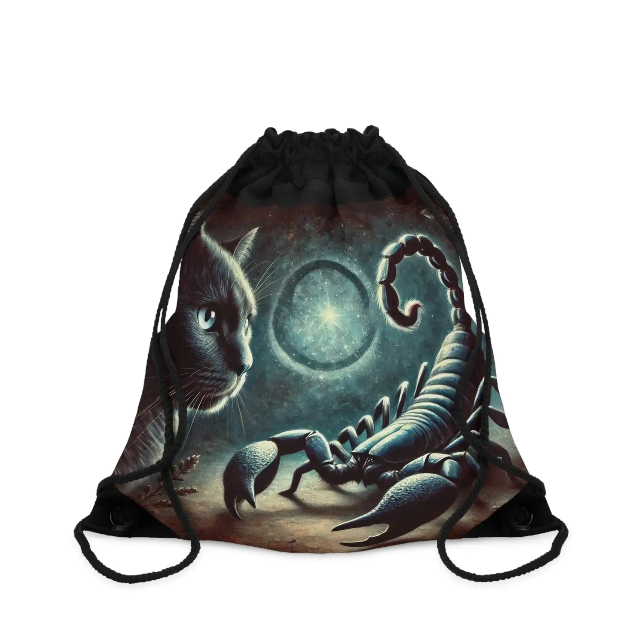 Scorpio - Cat Lover - Drawstring Bag