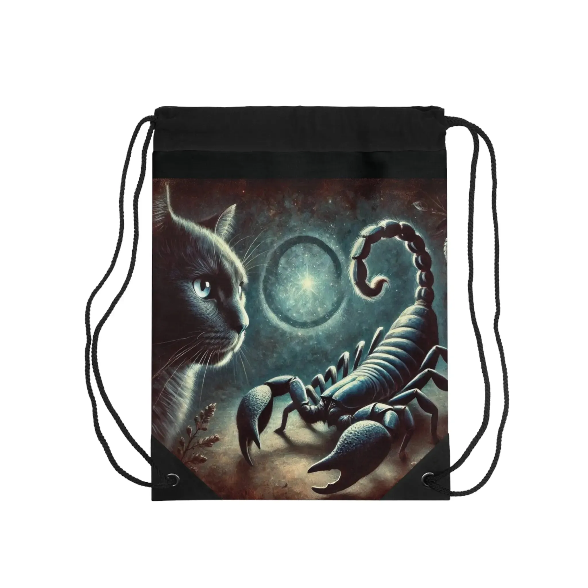Scorpio - Cat Lover - Drawstring Bag