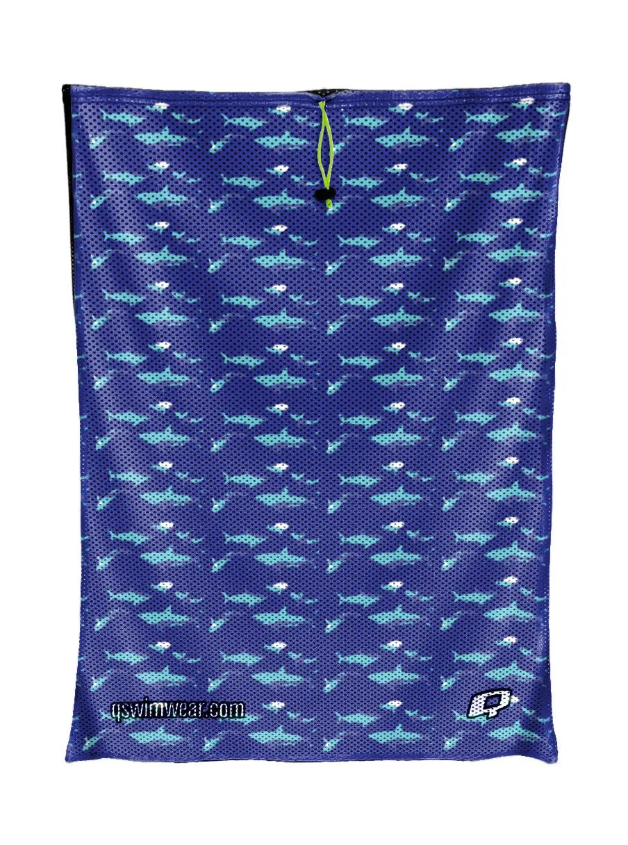 Shark Blue Mesh Bag