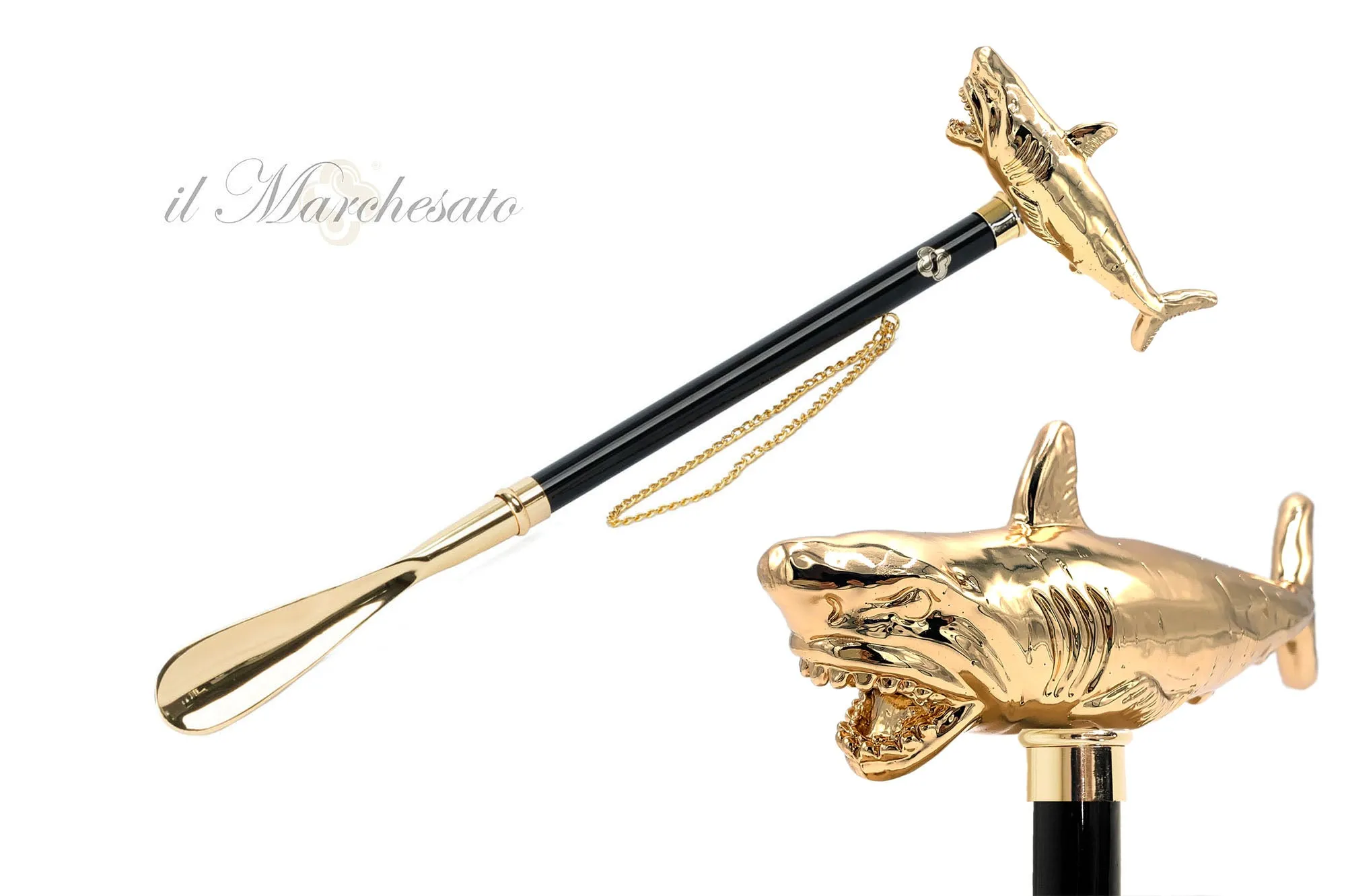 Shark Finesse: Exquisite Shoehorn with Oceanic Inspiration