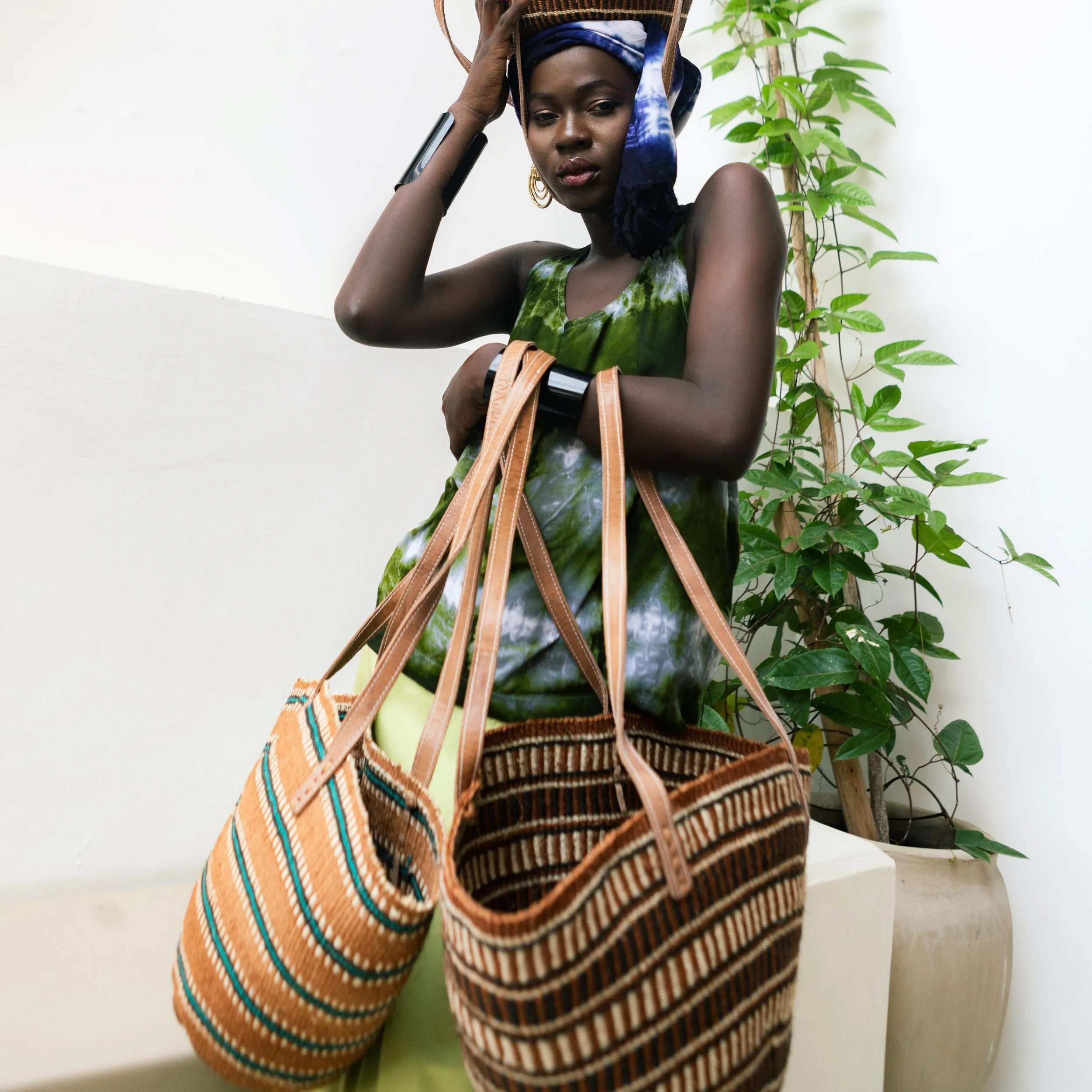 Shopping Bag in Sisal Brown