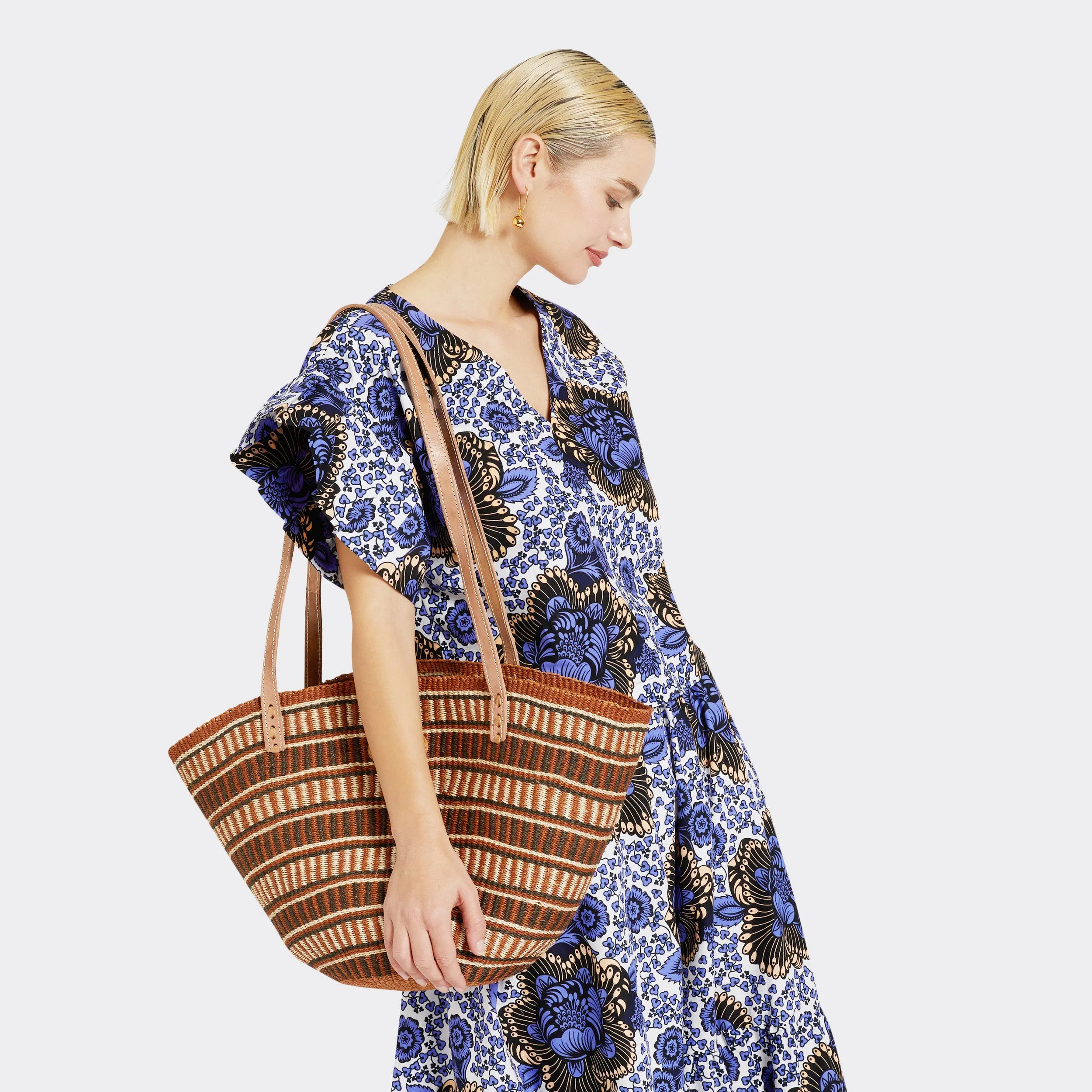 Shopping Bag in Sisal Brown