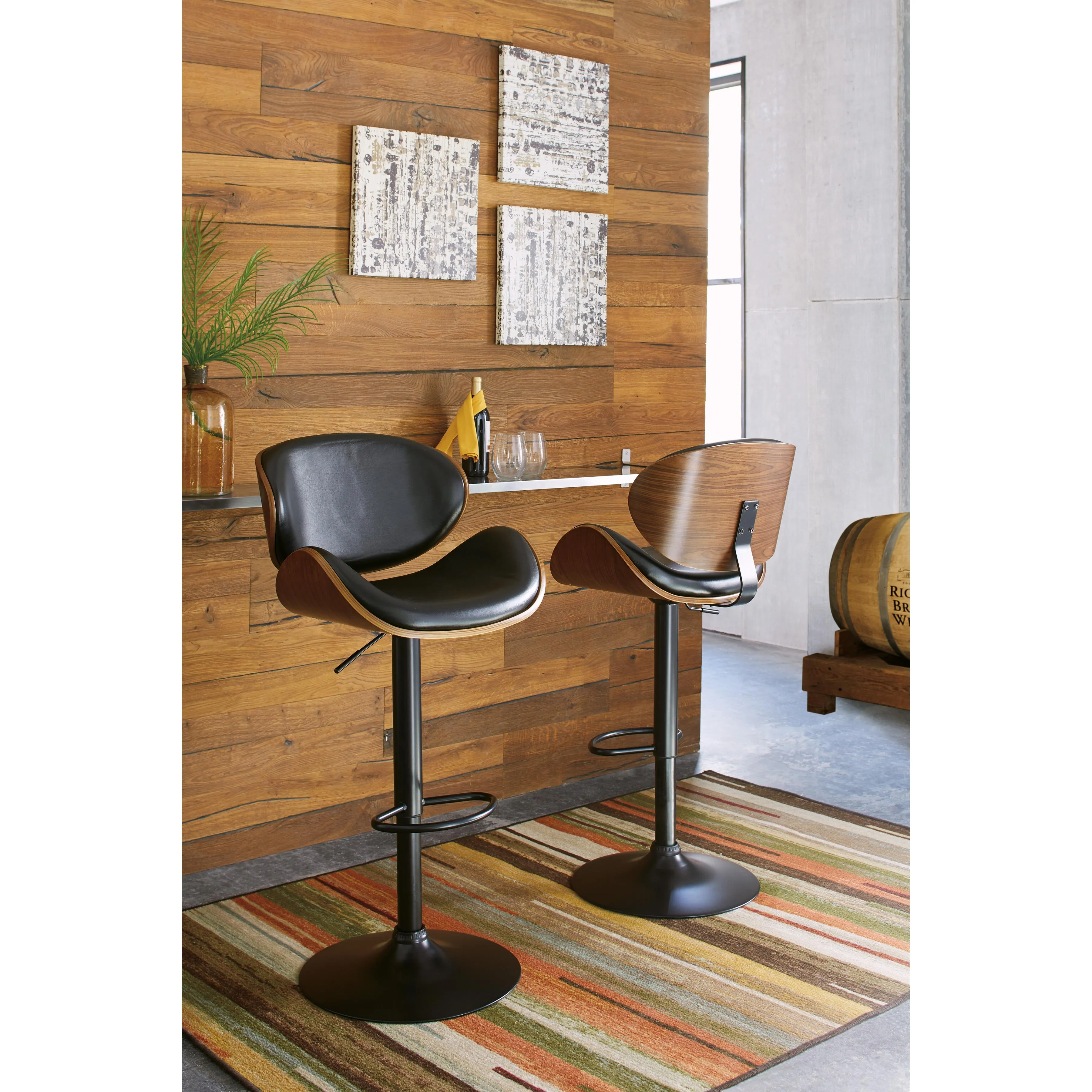 Signature Design by Ashley Bellatier Adjustable Height Stool D120-530