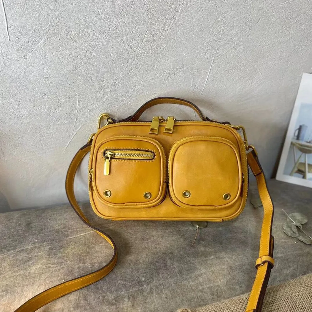 Small Ladies Green Leather Shoulder Strap Purse Side Bags For Women