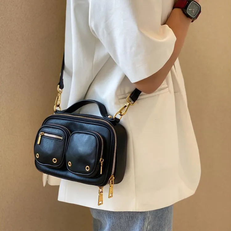 Small Ladies Green Leather Shoulder Strap Purse Side Bags For Women