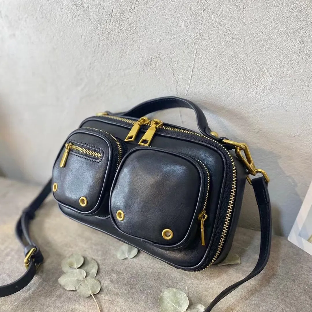 Small Ladies Green Leather Shoulder Strap Purse Side Bags For Women
