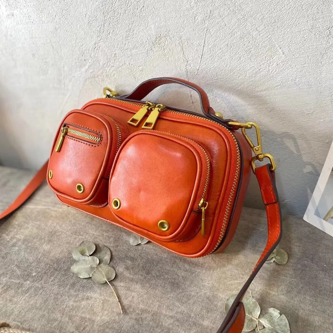 Small Ladies Green Leather Shoulder Strap Purse Side Bags For Women