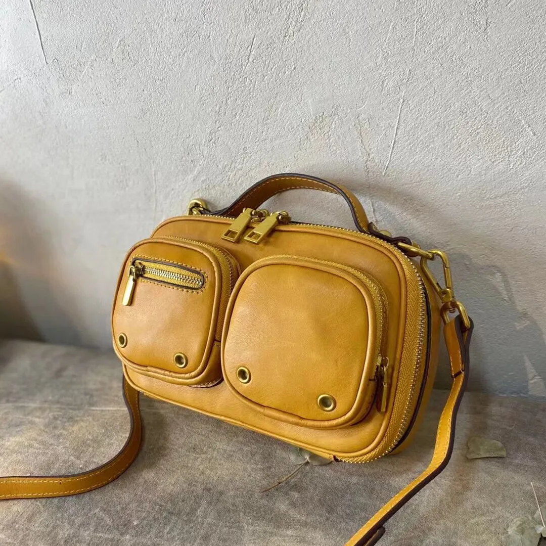 Small Ladies Green Leather Shoulder Strap Purse Side Bags For Women