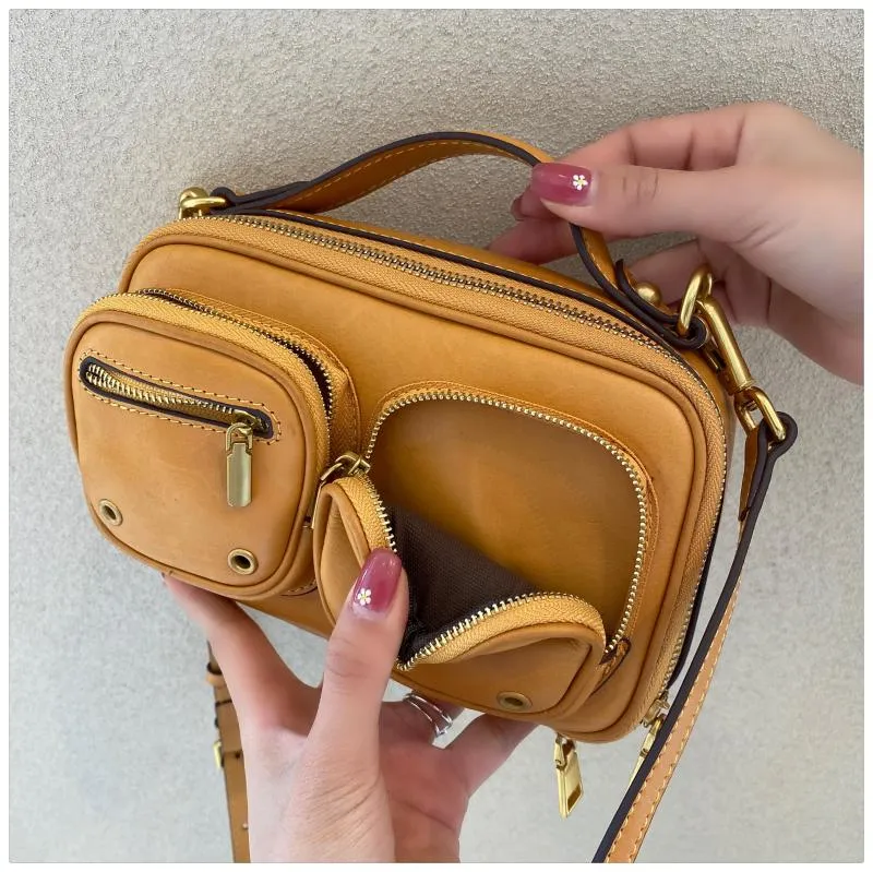 Small Ladies Green Leather Shoulder Strap Purse Side Bags For Women
