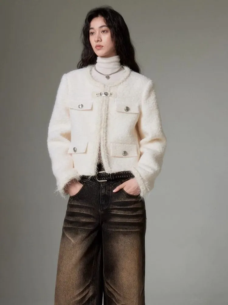 Snow White Exquisite Small Fragrance Jacket【s0000004863】