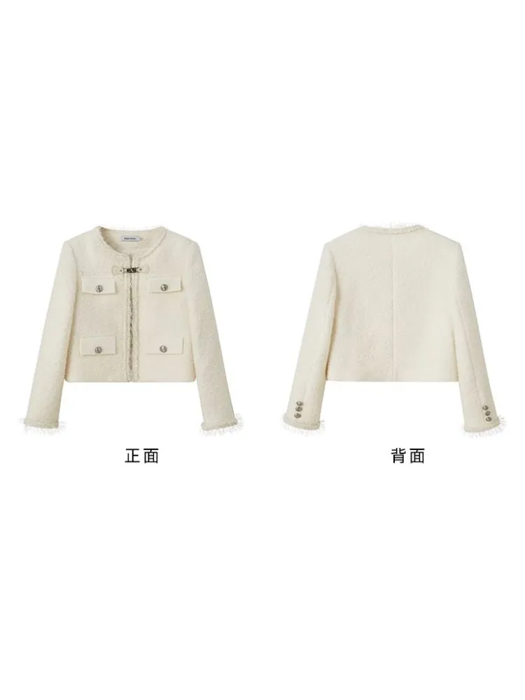 Snow White Exquisite Small Fragrance Jacket【s0000004863】