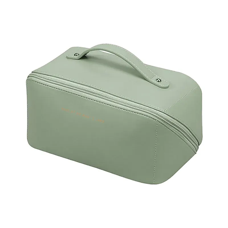Stylish PU Leather Luxury Cosmetic Bag | Travel Toiletries Organizer