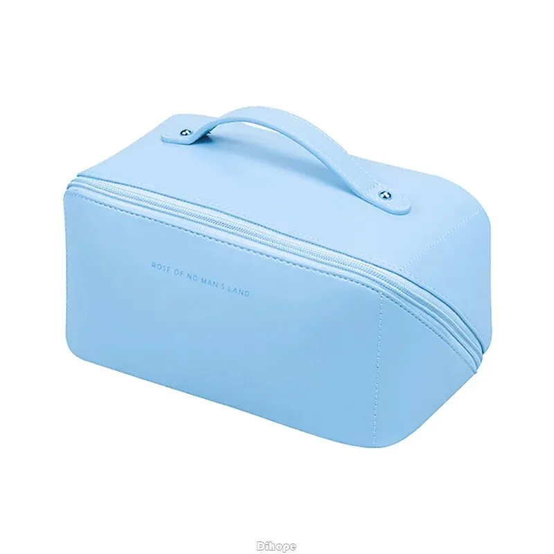 Stylish PU Leather Luxury Cosmetic Bag | Travel Toiletries Organizer