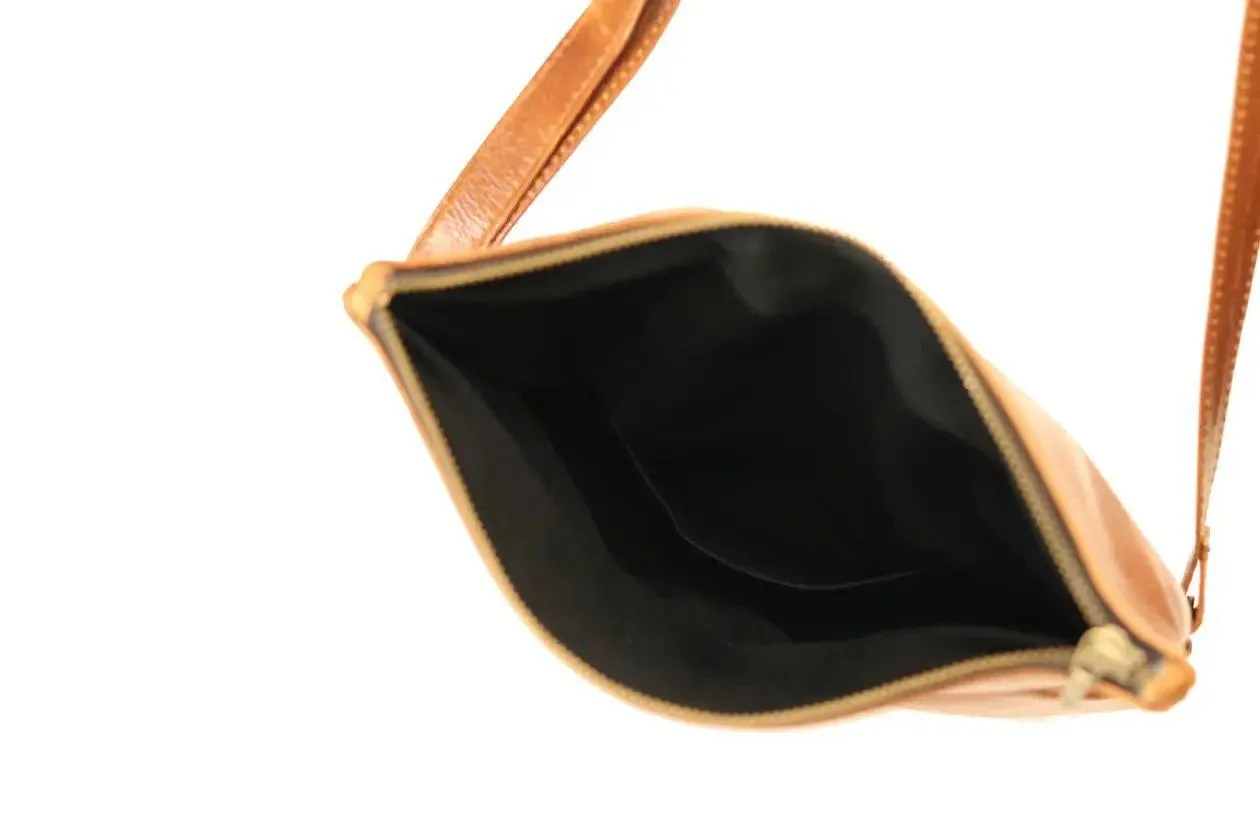 Tan Leather Goods - Nina Leather Sling Bag | Pecan
