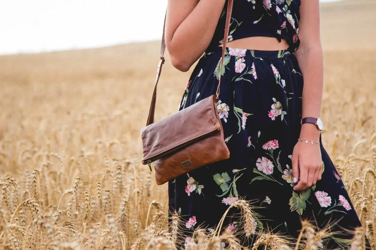 Tan Leather Goods - Nina Leather Sling Bag | Pecan