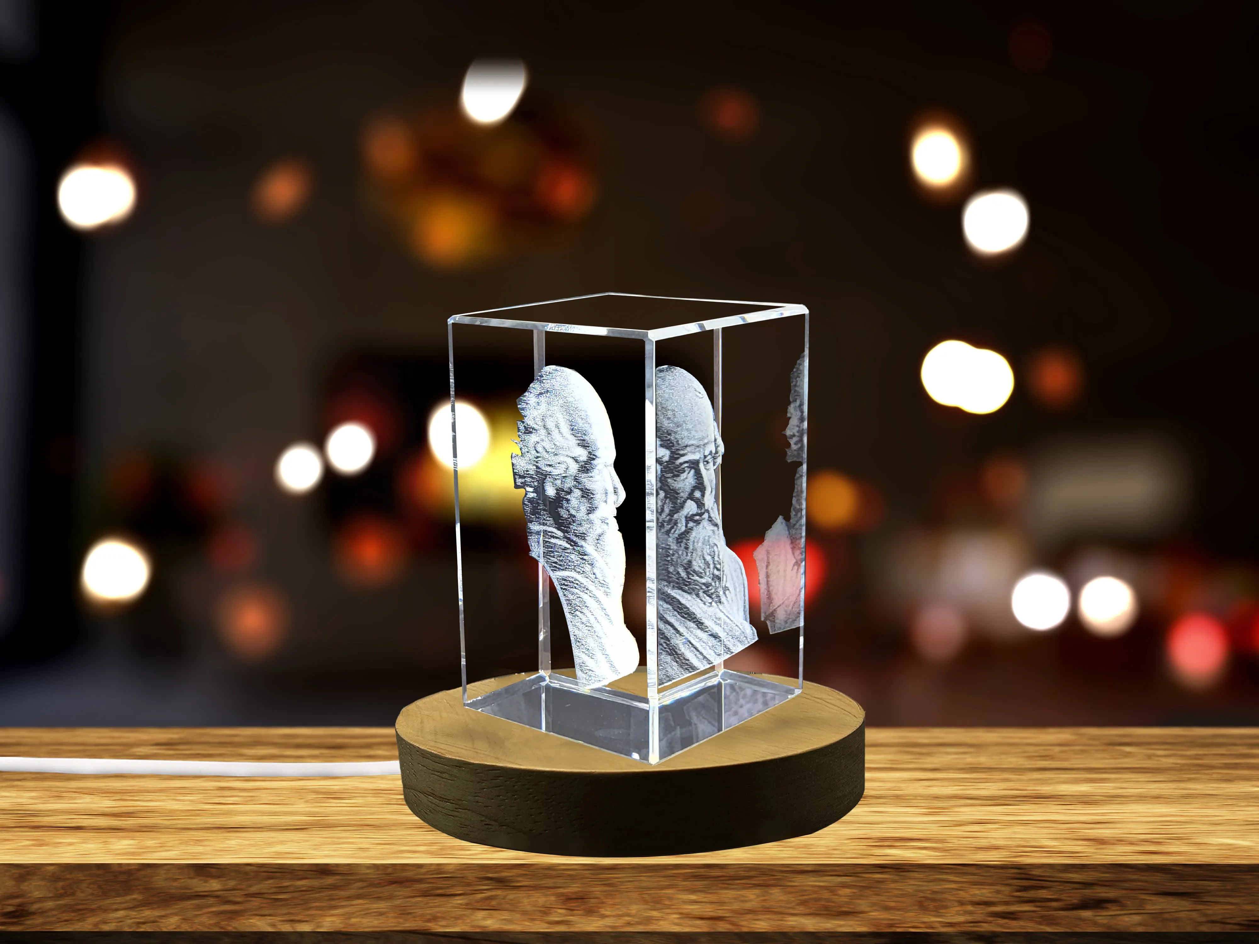 This Exquisite 3D Crystal Ancient mathematician Archimedes