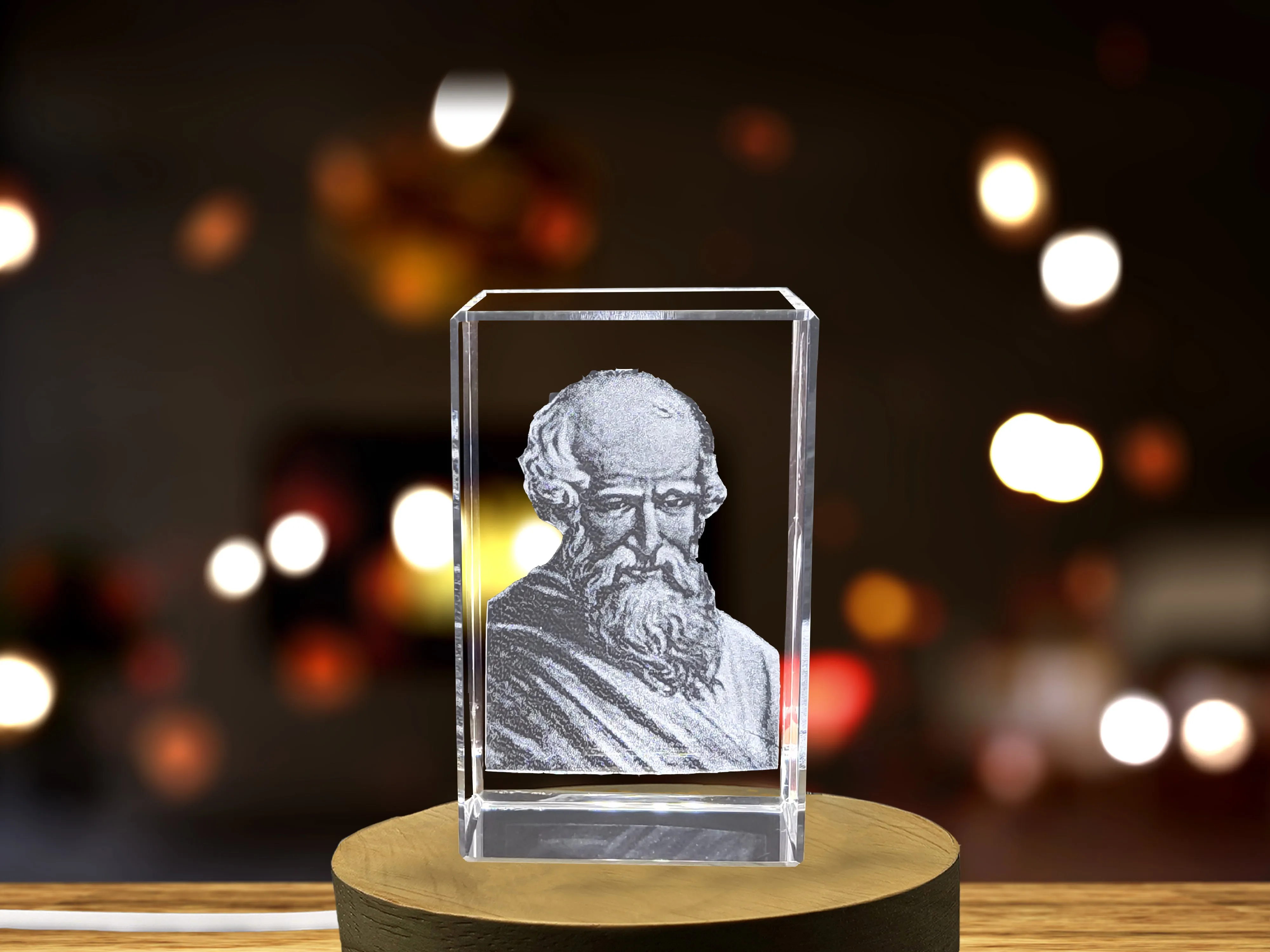 This Exquisite 3D Crystal Ancient mathematician Archimedes