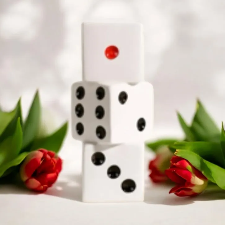 Unique Ceramic Dice Vase