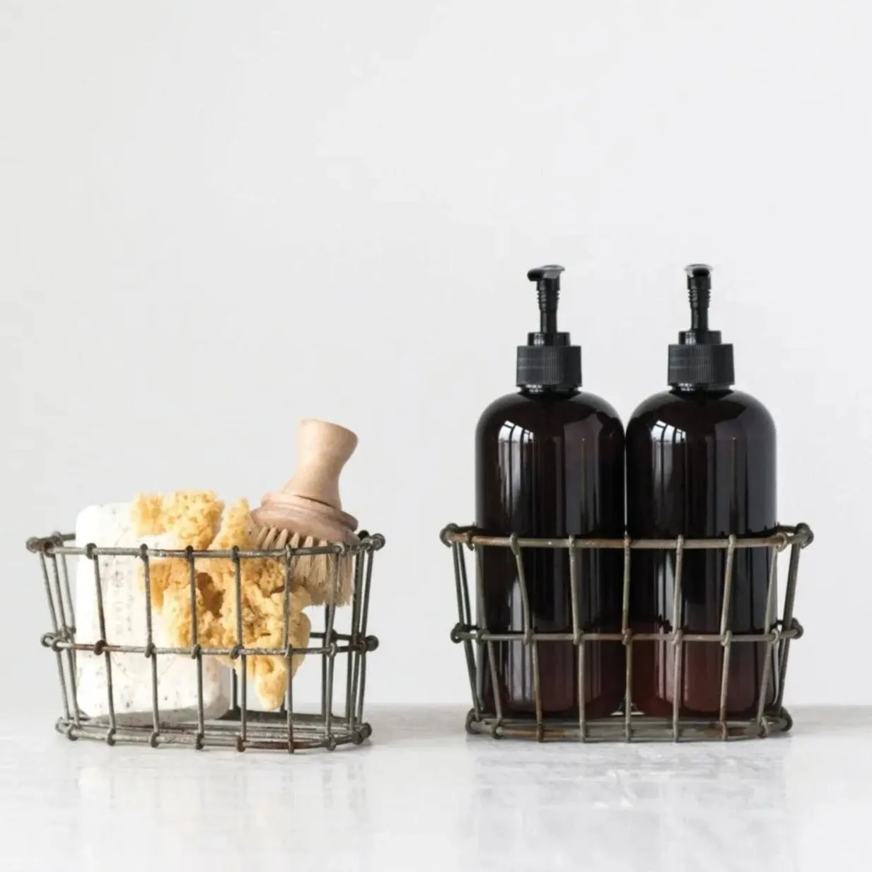 Unique Country Aged Wire Basket