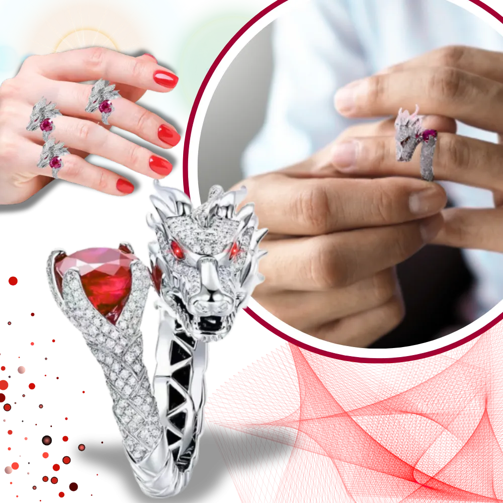 Unique Handmade Silver Dragon Ring
