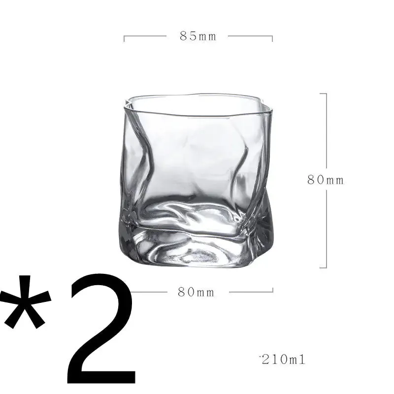 Unique-Shaped Whiskey Glass