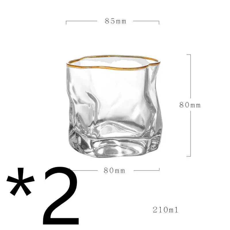 Unique-Shaped Whiskey Glass